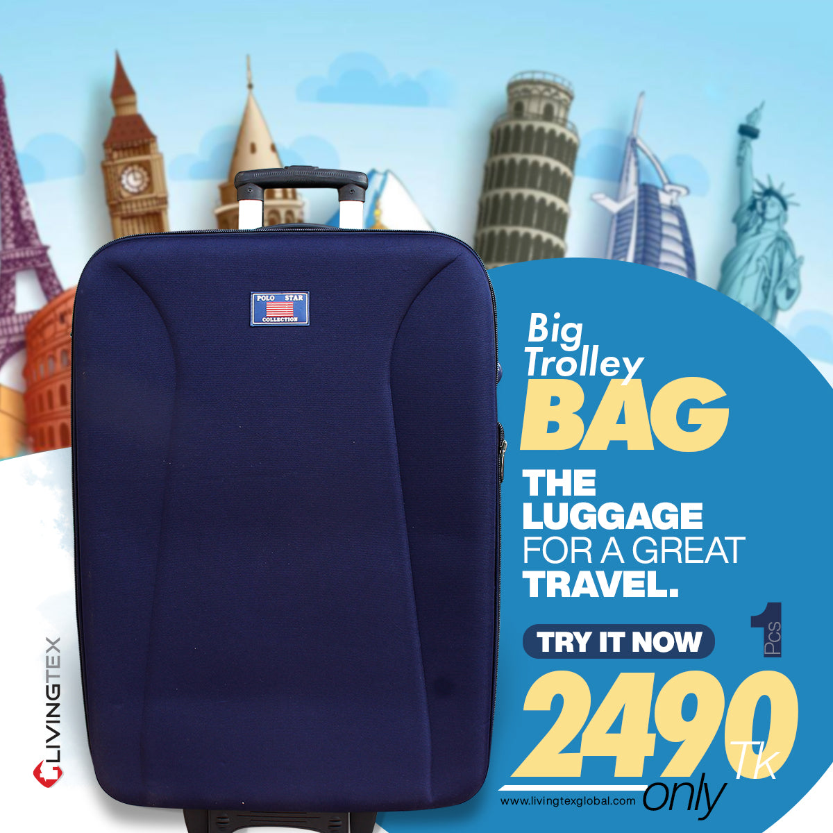 Check in luggage Bags Livingtex