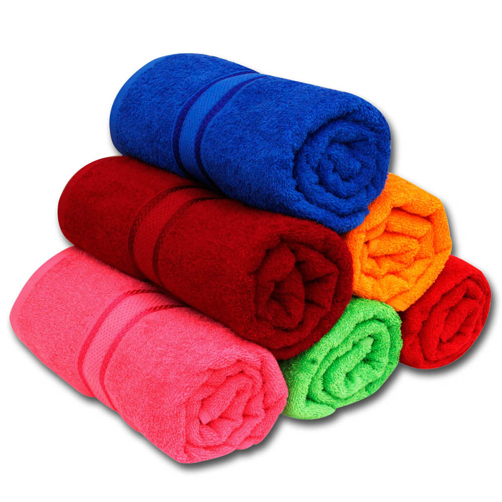 6 Pcs Bath Towel