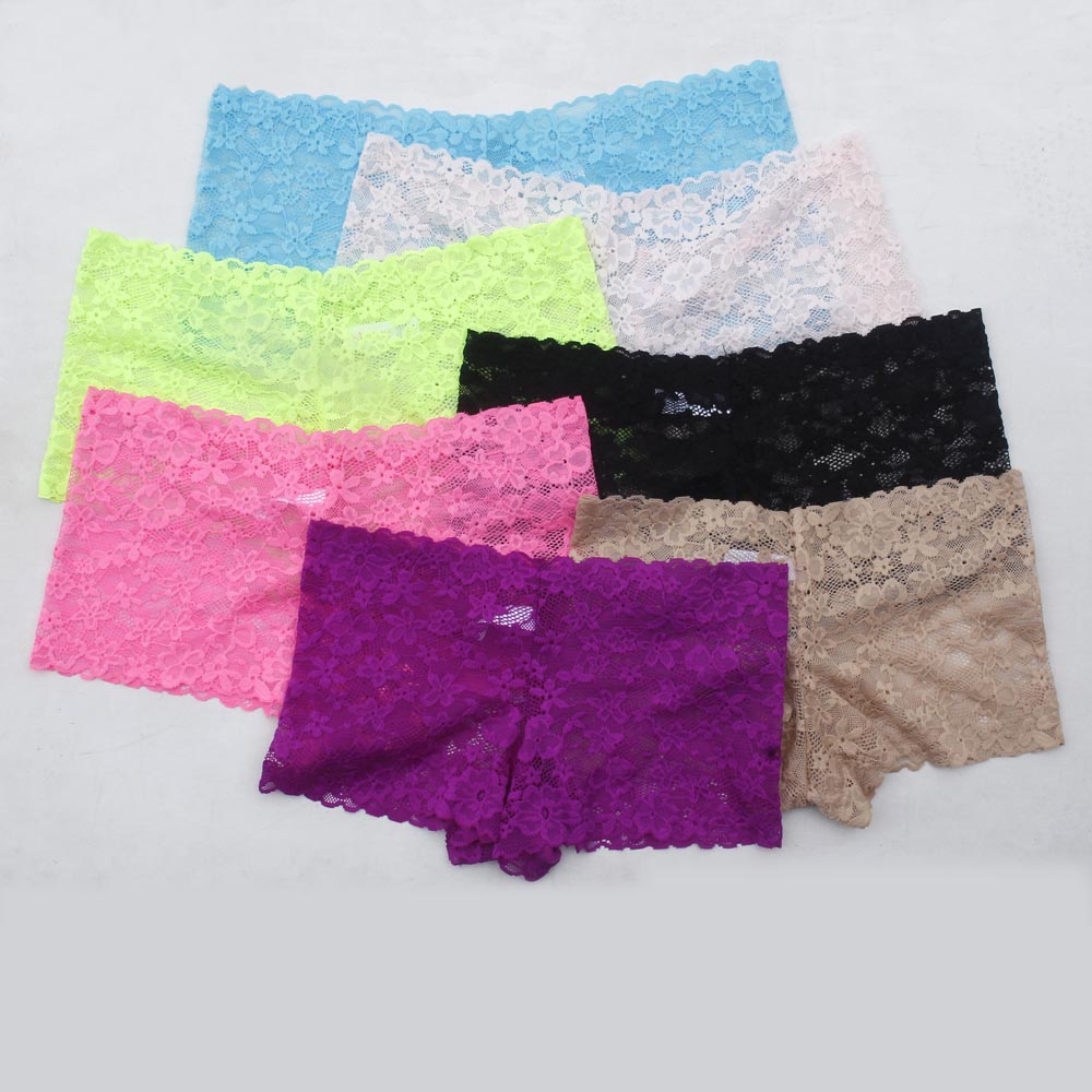 5 PC's Assorted/ Random Design Women Sexy Lace Panties Soft Cool