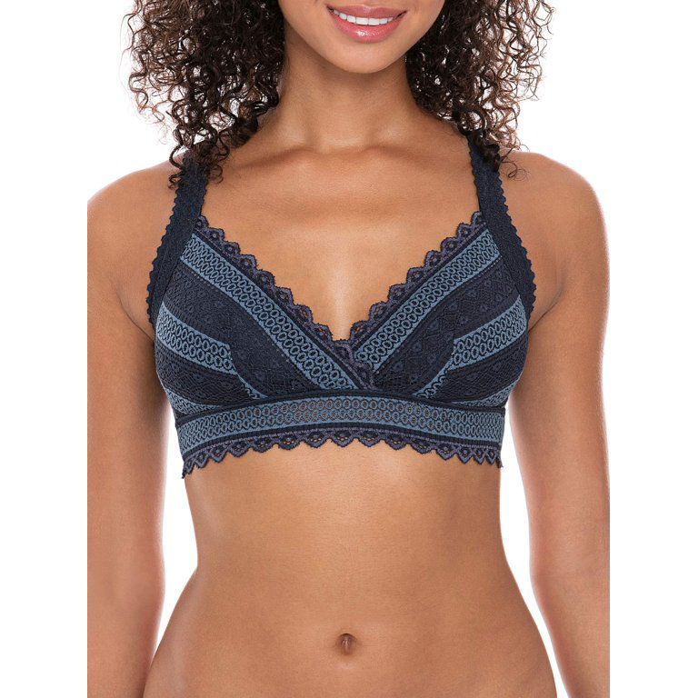 Women's Crossover Bra w/Lace Cups