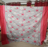 𝗚𝗿𝗲𝘆 𝗦𝗮𝗸𝘂𝗿𝗮 𝐊𝐢𝐧𝐠 𝐒𝐢𝐳𝐞 𝐁𝐞𝐝𝐬𝐡𝐞𝐞𝐭 (Twill Cotton)