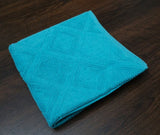 Geometric Diamond Hand Towel 50 x 100 CM (Turquoise)