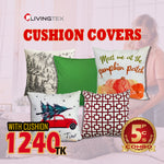 5 Pcs Cushion with Assorted Cushion Cover
