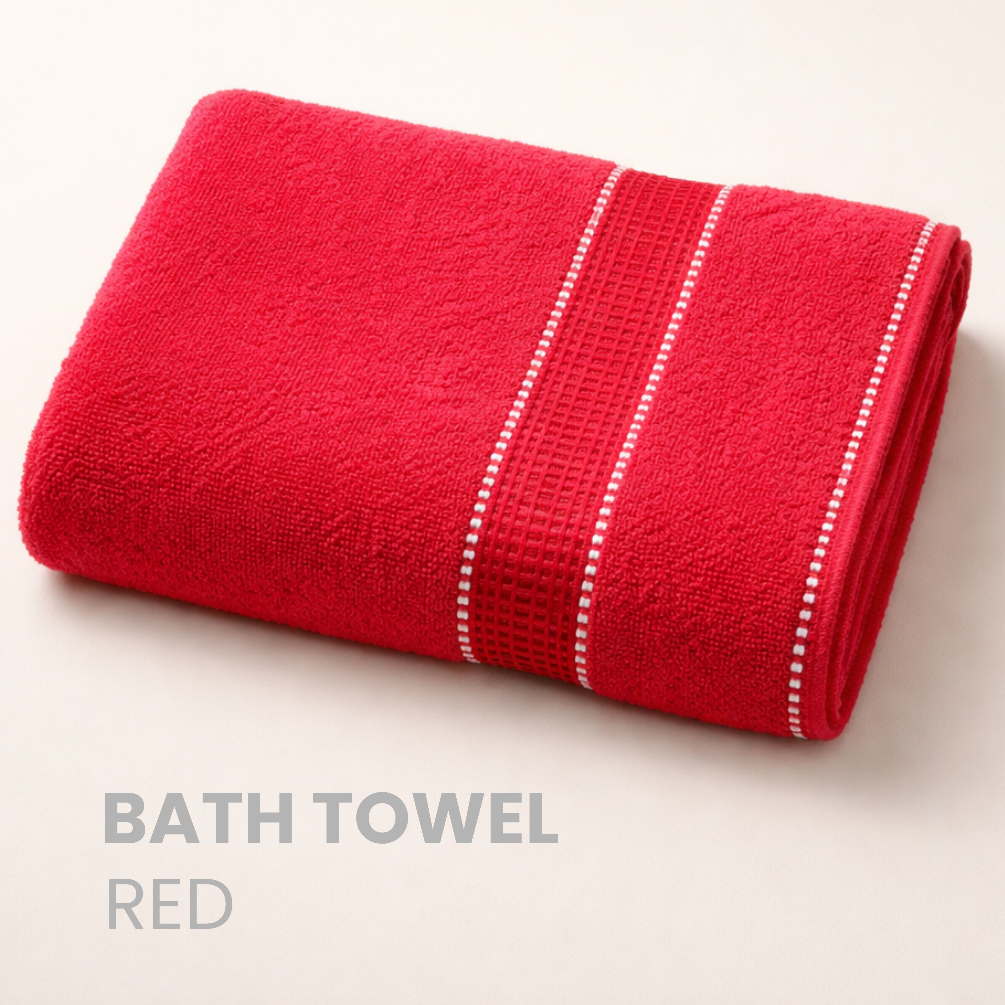 Bath Towel Red 70 X 140 CM