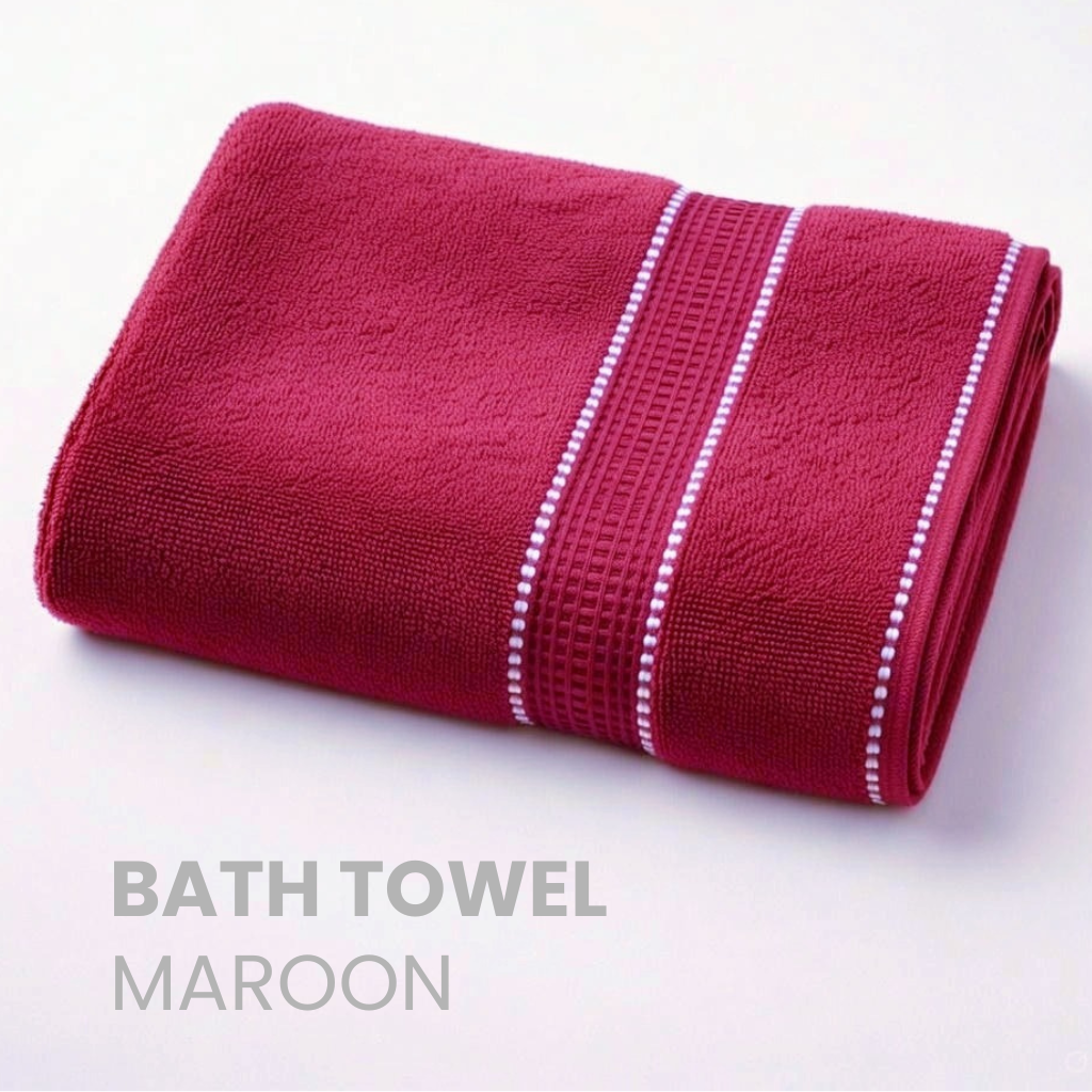 Bath Towel Maroon 70 X 140 CM