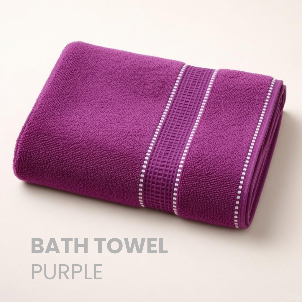 Bath Towel Purple 70 X 140 CM