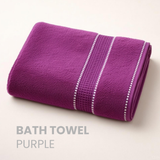 Bath Towel Purple 70 X 140 CM