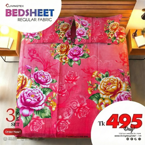 Regular Use King Size Cotton Bedsheet