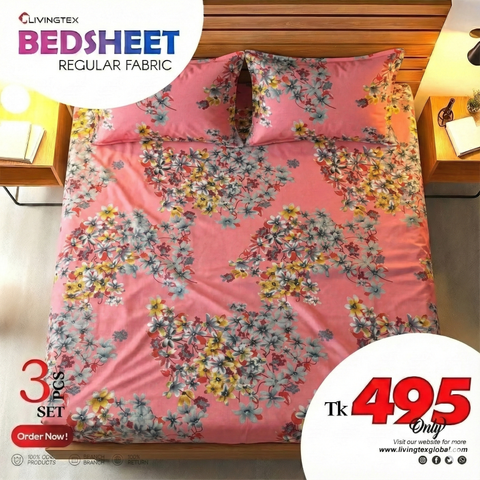 Regular Use King Size Cotton Bedsheet