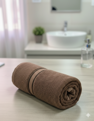 Brown Bath Towel 70 X 140 CM
