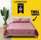 𝗧𝘂𝗿𝗾𝘂𝗼𝗶𝘀𝗲 𝗚𝗮𝗿𝗱𝗲𝗻 𝐊𝐢𝐧𝐠 𝐒𝐢𝐳𝐞 𝐁𝐞𝐝𝐬𝐡𝐞𝐞𝐭 (Twill Cotton)