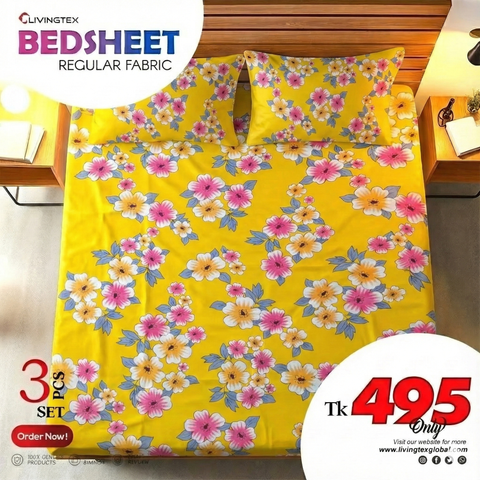 Regular Use King Size Cotton Bedsheet
