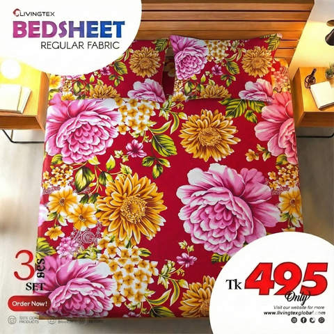 Regular Use King Size Cotton Bedsheet