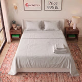 Cotton Opal Glow Solid Color Bedsheet (King Size)