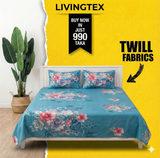 𝗦𝗮𝗽𝗽𝗵𝗶𝗿𝗲 𝗥𝗼𝘀𝗲 𝐊𝐢𝐧𝐠 𝐒𝐢𝐳𝐞 𝐁𝐞𝐝𝐬𝐡𝐞𝐞𝐭 (Twill Cotton)