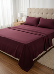 King Size Solid Color Cotton Bedsheet