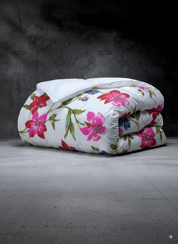 Pink Floral King Size Comforter