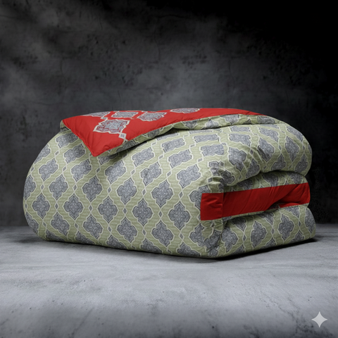 Khaki Pattern  King Size Comforter