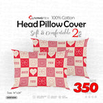 2 Pcs Head Pillow Cover (𝐍𝐄𝐖 𝐀𝐑𝐑𝐈𝐕𝐀𝐋)