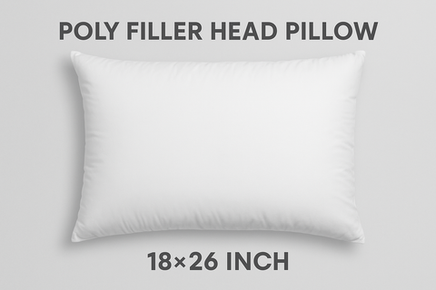 Poly Filler Head Pillow 18″x 26″