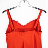 Women's Satin Chemise (Red) Short Nightwear