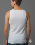3 PC's Men's White Vest
