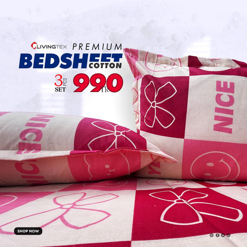100% Cotton King Size Bedsheet (𝐍𝐄𝐖 𝐀𝐑𝐑𝐈𝐕𝐀𝐋)
