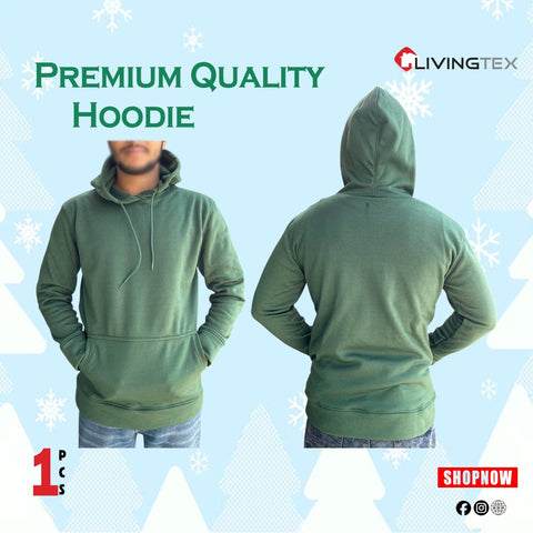 Solid Color Pullover Hoodie