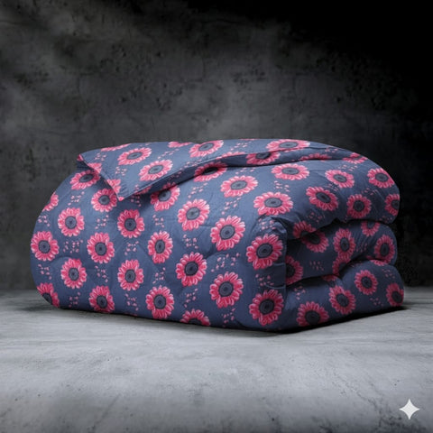Midnight Blossom King Size Comforter