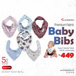 5 Pcs Baby Bibs (Assorted)