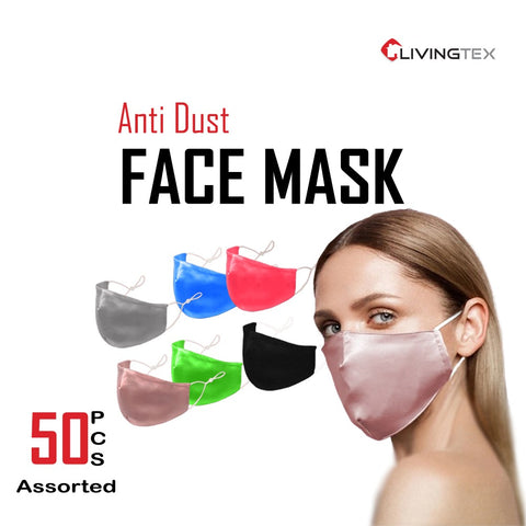 50 Pcs Assorted Washable Face Mask