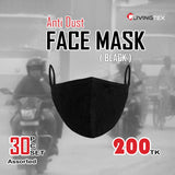 30 Pcs Black Washable Face Mask