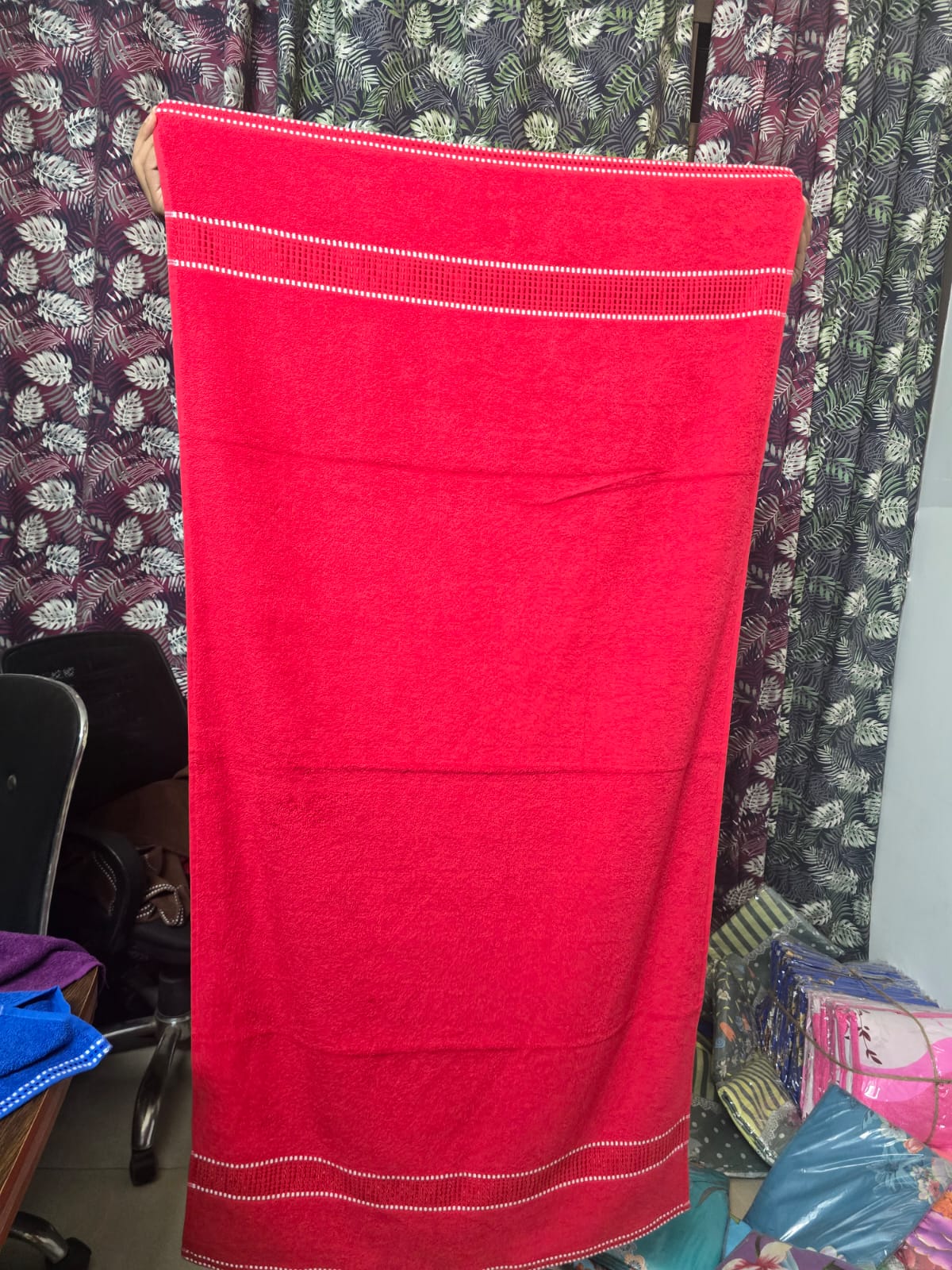Bath Towel Red 70 X 140 CM