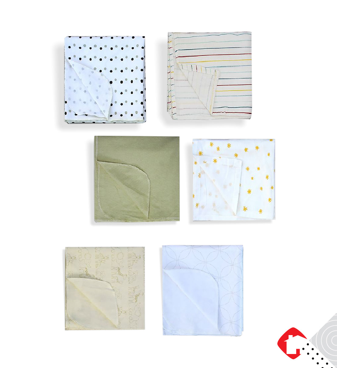 6 Pc's Assorted Baby Katha