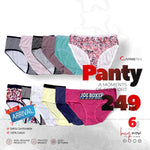 6 PC's Assorted/ Random Design Women Sexy Panties Soft Cool Underwear