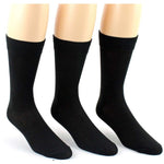 Solid Plain Black Long Sock