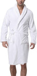 6 Pc's White Towel with Two White Bath Robe