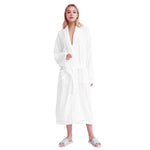 6 Pc's White Towel with Two White Bath Robe