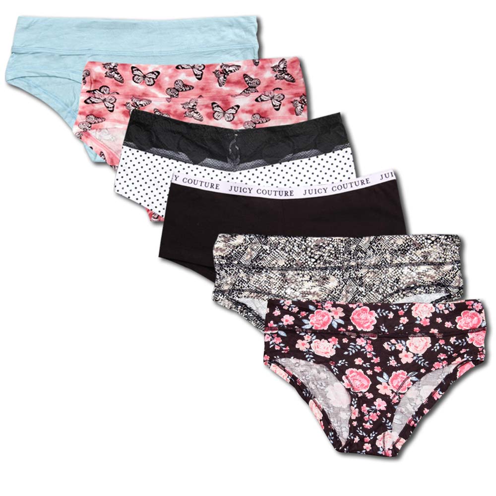 12 PC's Assorted/ Random Design Women Sexy Panties Soft Cool