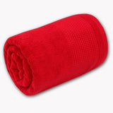 Red Color Bath Sheet (40 X 60 Inch)