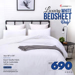 King Size White Bedsheet