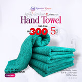 5 PCs  Hand Towel (Green)