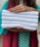 5 PCs Hand Towel (White)