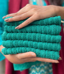 5 PCs  Hand Towel (Green)