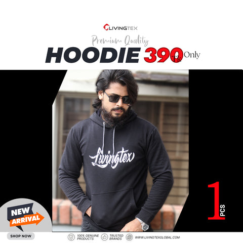 Premium Pullover Black Hoodie Sweatshirt Ultimate Cotton