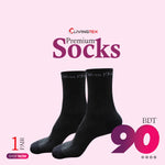 1 Pair Spot On Black Socks