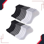 6 Pair Black and white Socks