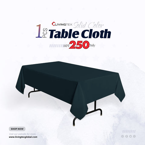 Plain Black Table Cloth ( TCN-71)